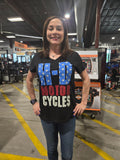 Red, White, and Blue HD V-Neck Tee